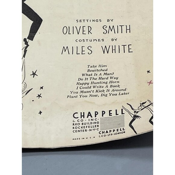 Vintage Sheet Music "Take Him" "Pal Joey" Rodgers & Hart Chappell & Co 1952 READ - Picture 2 of 9